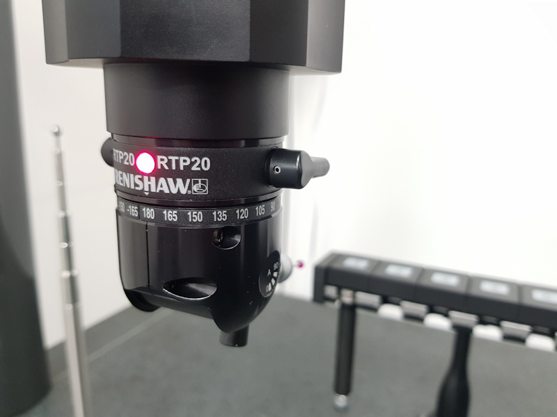 A Renishaw RTP20 precision CMM probe.